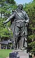 Academy Green phone Peg-legged Pieter Stuyvesant, Dutch Governor of Nieuw Amsterdam from 1646 to 1664, negotiated a peace treaty with local Indian tribes on this plot of land in 1664. The wampum belt which sealed the treaty survives today.